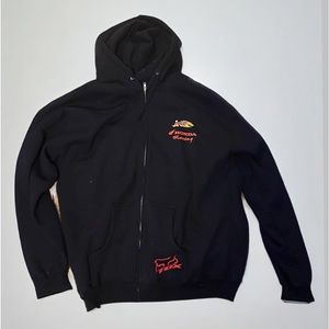 Black Honda/Fox racing zip-up jacket